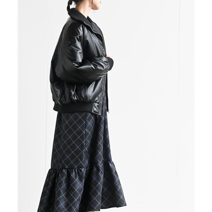 フェイクレザーリブブルゾン | rps | 詳細画像3 