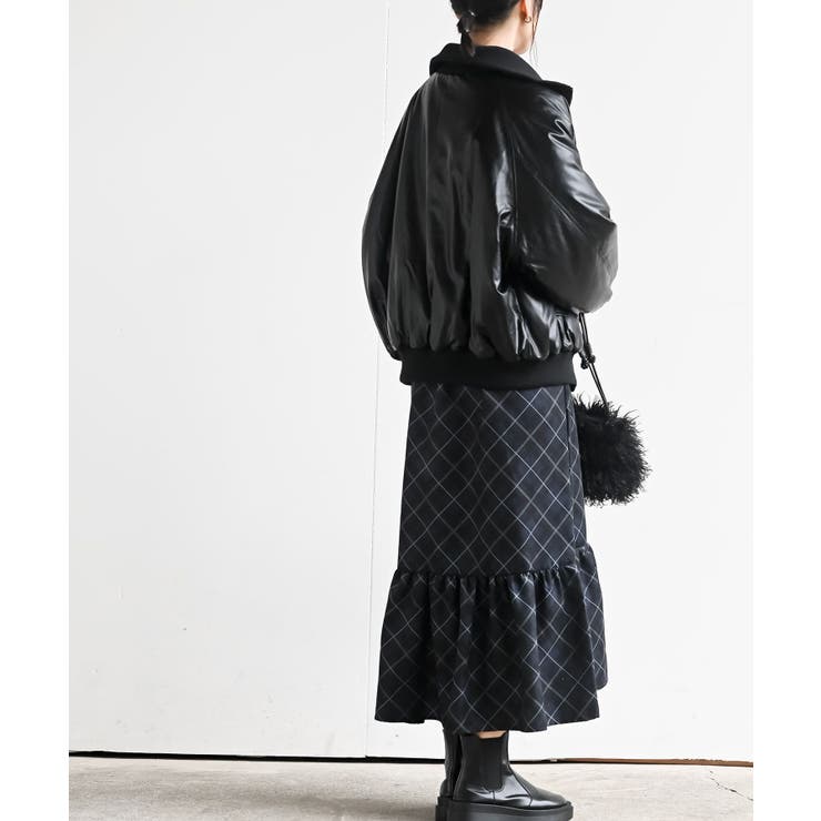 フェイクレザーリブブルゾン | rps | 詳細画像4 