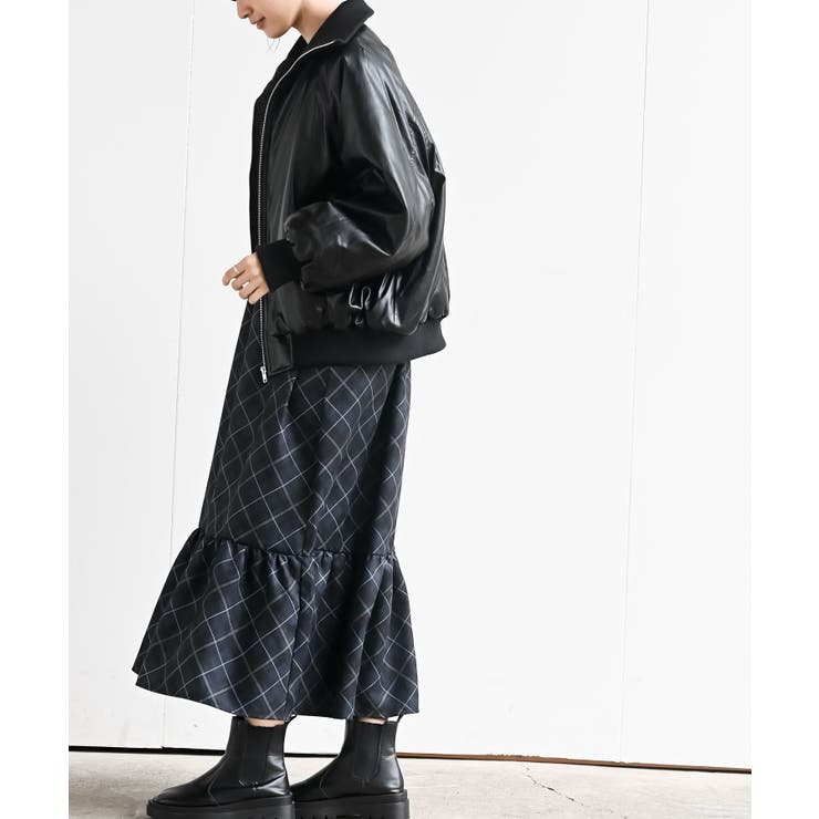 フェイクレザーリブブルゾン | rps | 詳細画像5 