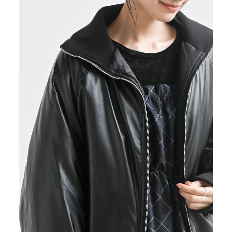 フェイクレザーリブブルゾン | rps | 詳細画像6 