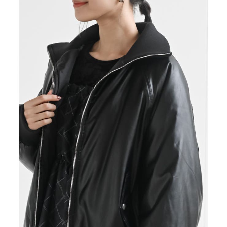 フェイクレザーリブブルゾン | rps | 詳細画像7 