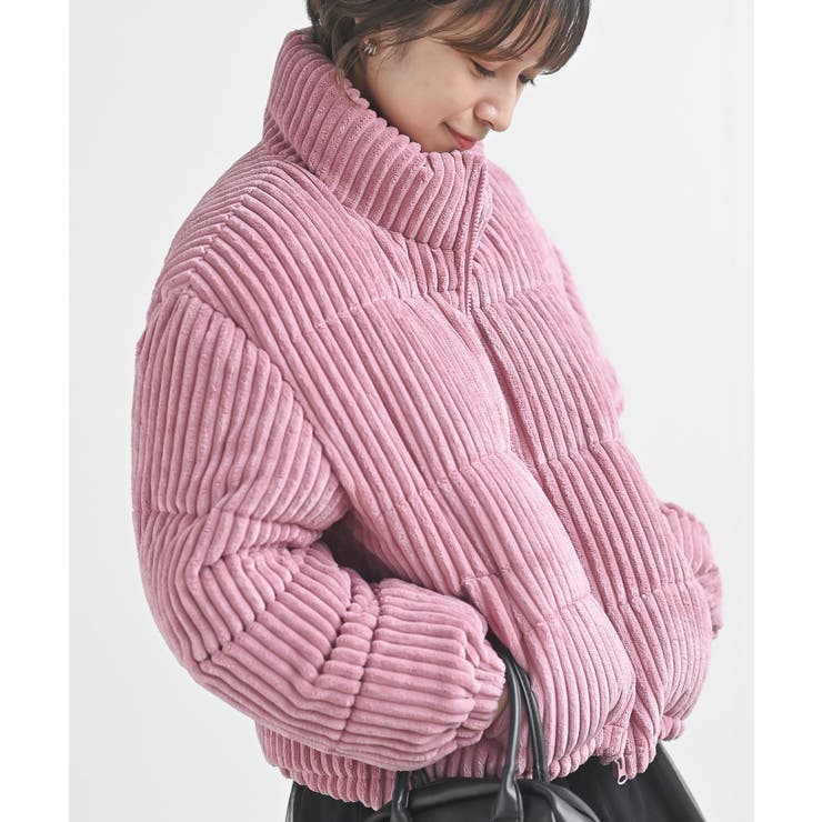 ピンク | ワイドコール中綿スタンドジャケット | rps