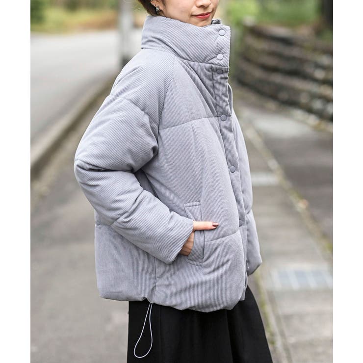 グレー | コーデュロイ中綿スタンドジャケット | rps