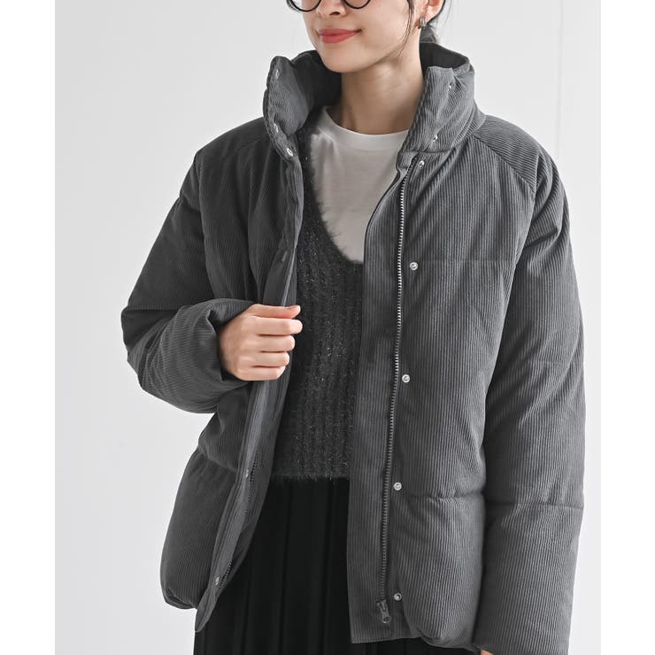 CHACグレー | コーデュロイ中綿スタンドジャケット | rps