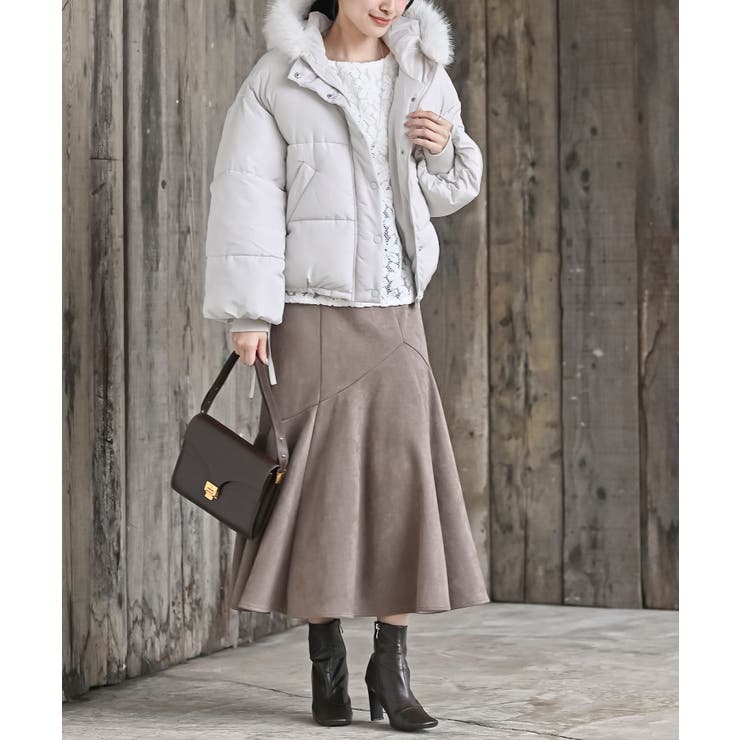 フェイクファーフード付き中綿ジャケット[品番：RPSW0004179]｜rps