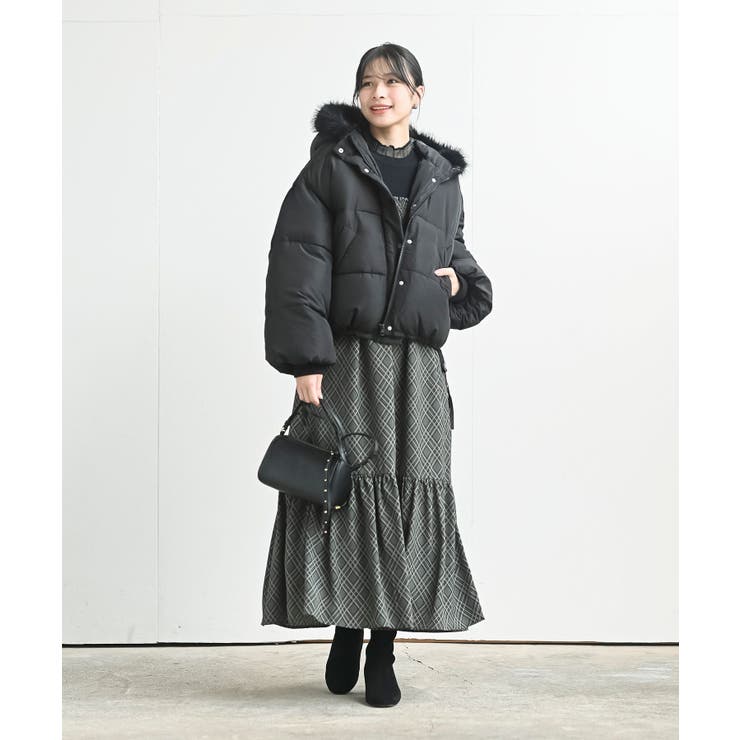 フェイクファーフード付き中綿ジャケット | rps | 詳細画像18 