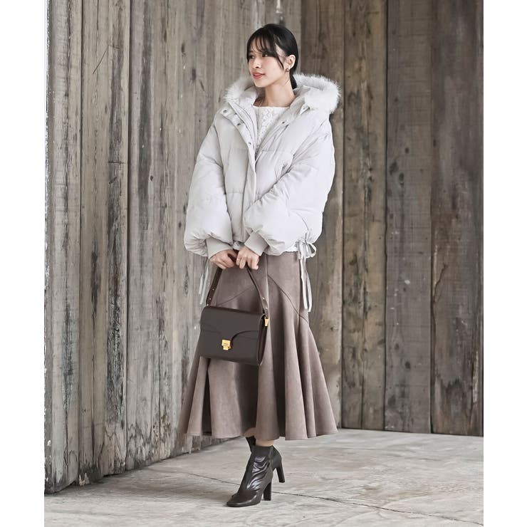 フェイクファーフード付き中綿ジャケット | rps | 詳細画像9 