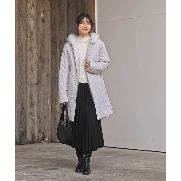 パール付きキルティング中綿コート | rps | 詳細画像11 