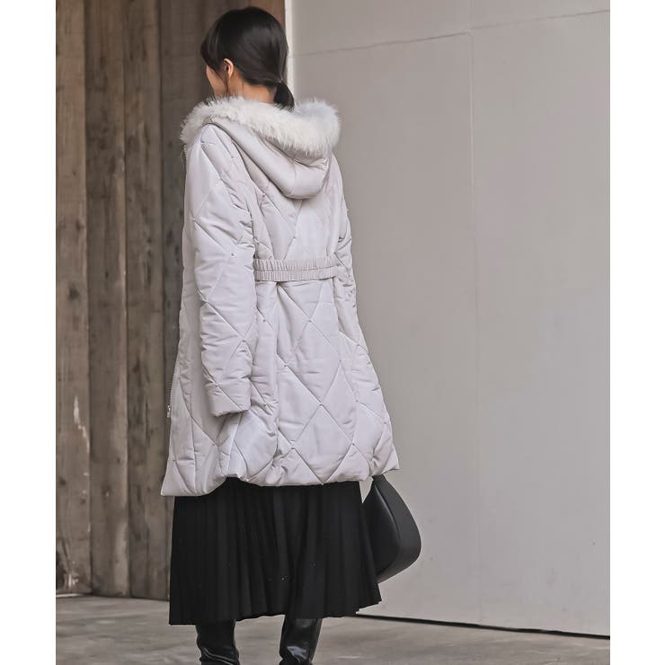 パール付きキルティング中綿コート | rps | 詳細画像13 