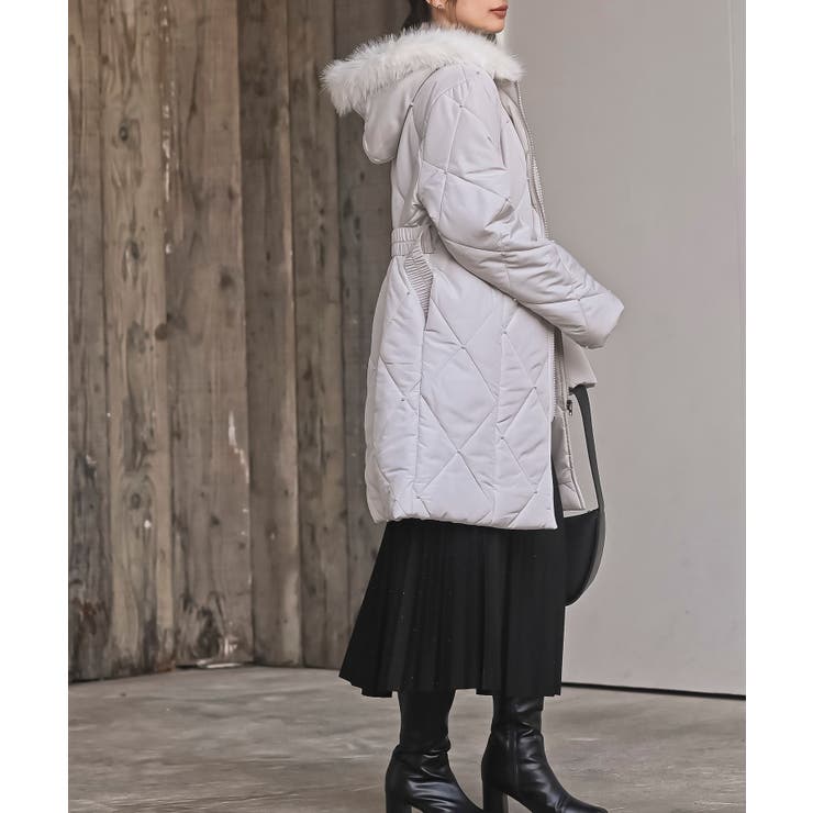 パール付きキルティング中綿コート | rps | 詳細画像14 