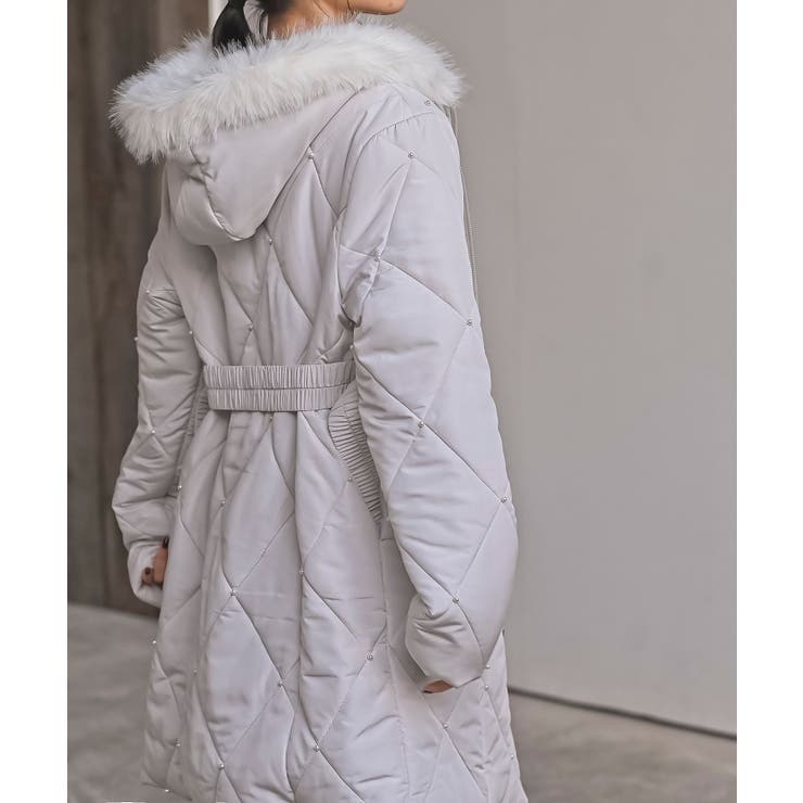 パール付きキルティング中綿コート | rps | 詳細画像17 