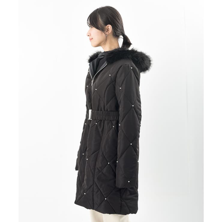 パール付きキルティング中綿コート | rps | 詳細画像19 