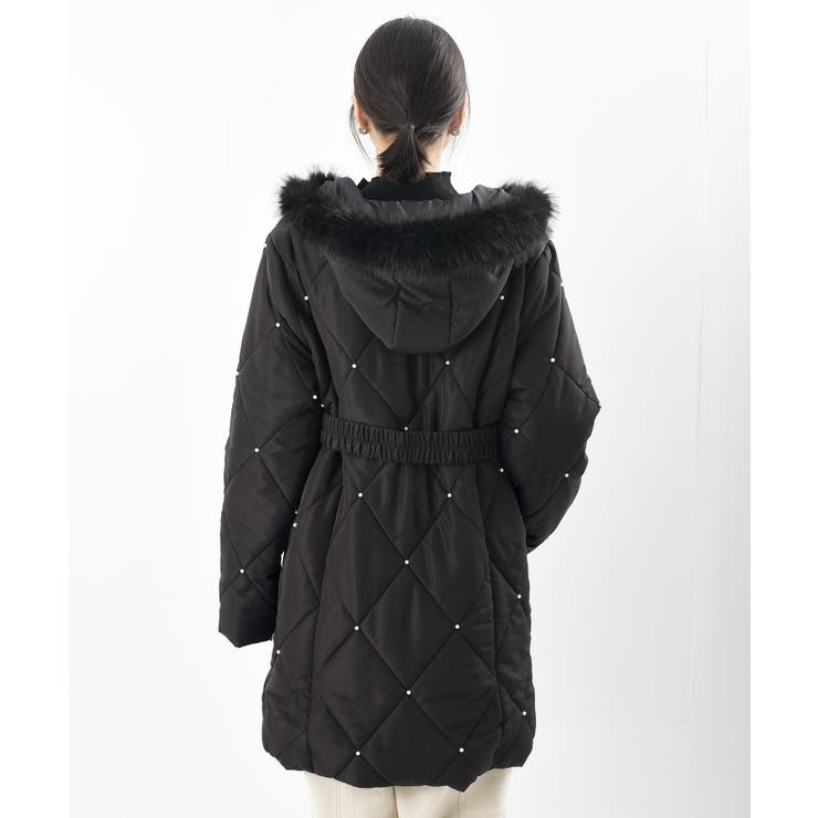 パール付きキルティング中綿コート | rps | 詳細画像20 