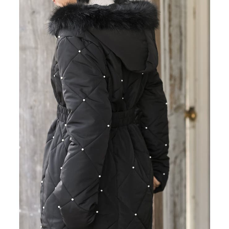 パール付きキルティング中綿コート | rps | 詳細画像9 