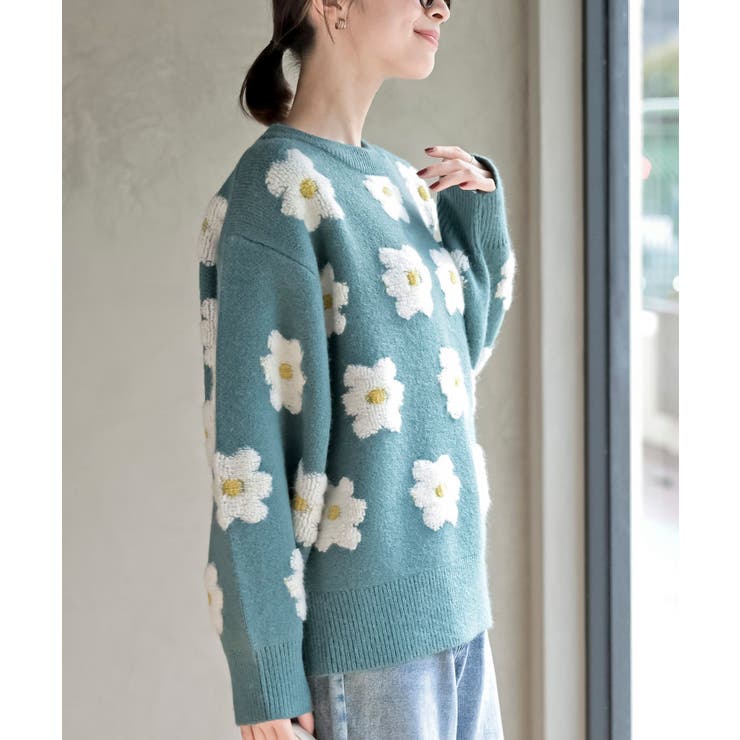３Ｄフラワーニットプルオーバー | rps | 詳細画像17 