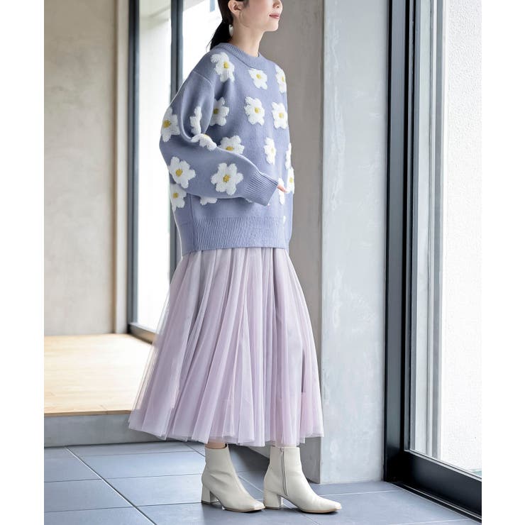 ３Ｄフラワーニットプルオーバー | rps | 詳細画像21 