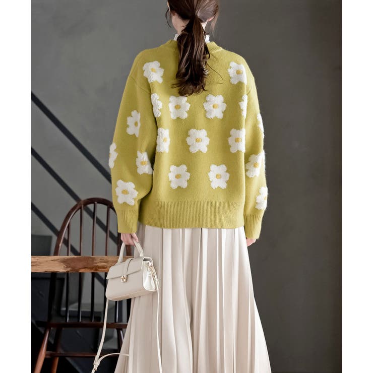 ３Ｄフラワーニットプルオーバー | rps | 詳細画像28 