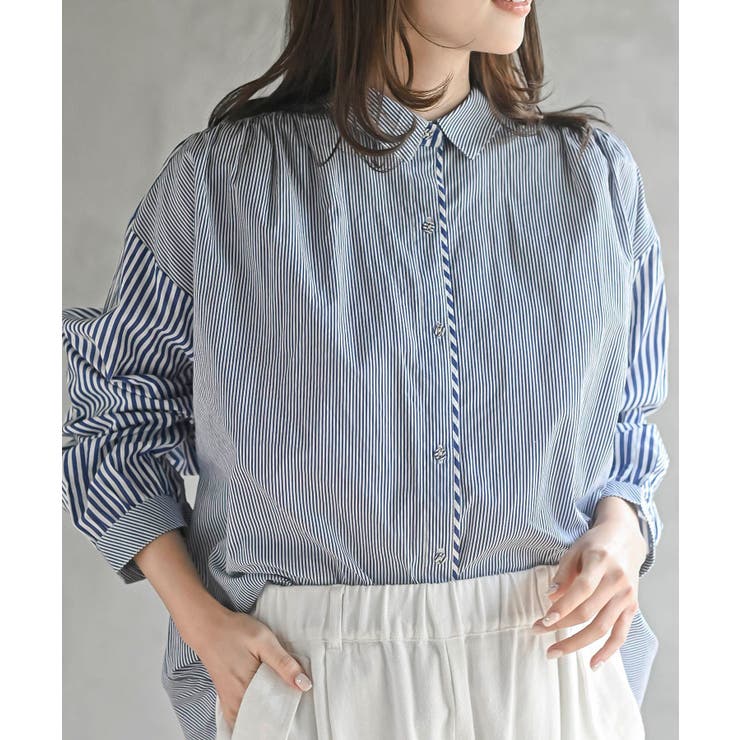ネイビー | ストライプクレイジーシャツ | rps