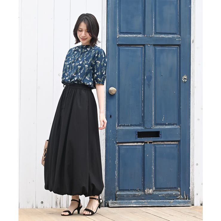 花柄プチハイネック７分袖ブラウス | rps | 詳細画像22 