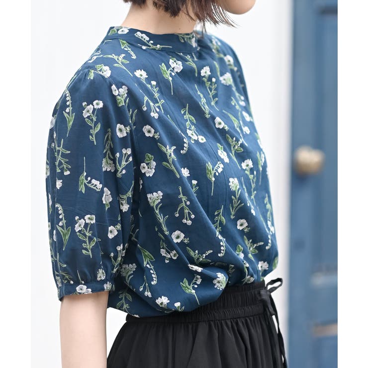 花柄プチハイネック７分袖ブラウス | rps | 詳細画像29 