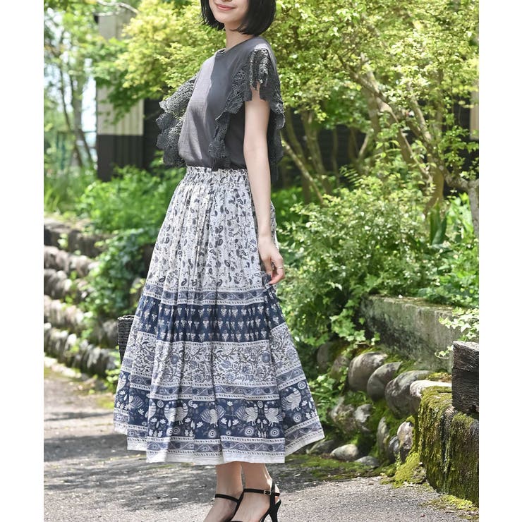 コットンボイルギャザースカート | rps | 詳細画像37 