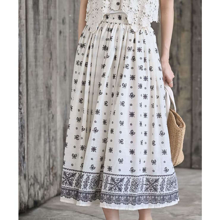 コットンボイルギャザースカート | rps | 詳細画像6 