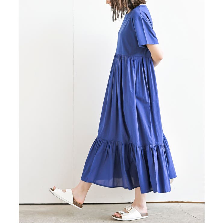 カット×布帛切替ティアードワンピース | rps | 詳細画像20 