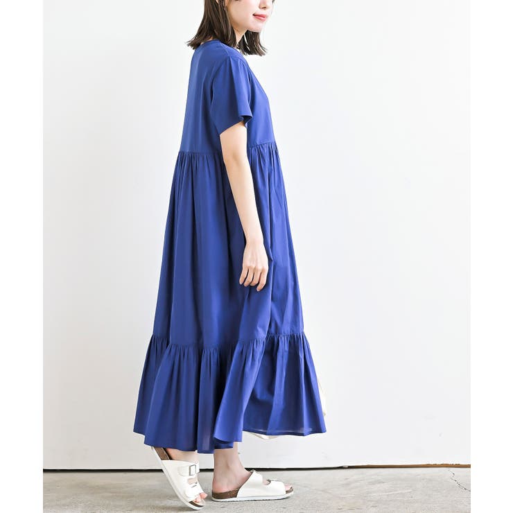 カット×布帛切替ティアードワンピース | rps | 詳細画像22 