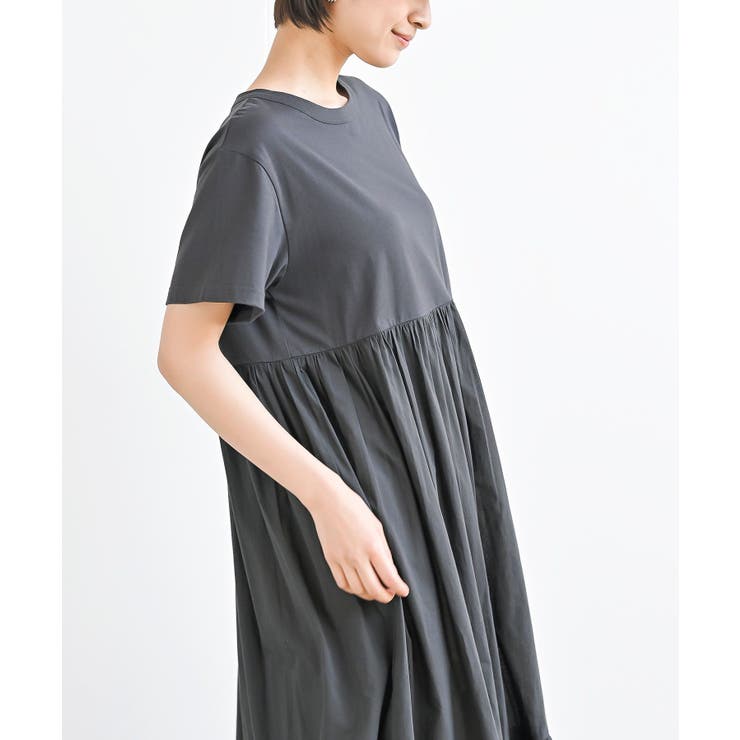 カット×布帛切替ティアードワンピース | rps | 詳細画像9 