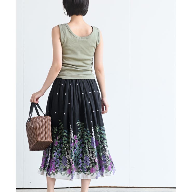 パネルプリントフレアースカート | rps | 詳細画像13 