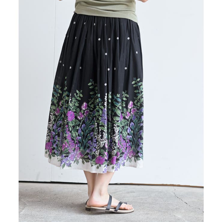 パネルプリントフレアースカート | rps | 詳細画像17 