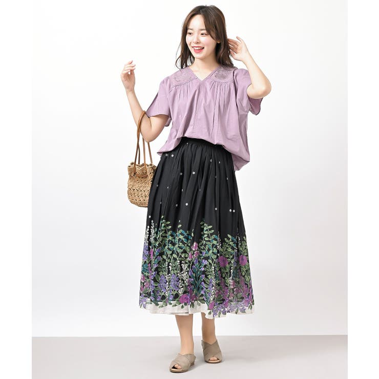 パネルプリントフレアースカート | rps | 詳細画像19 