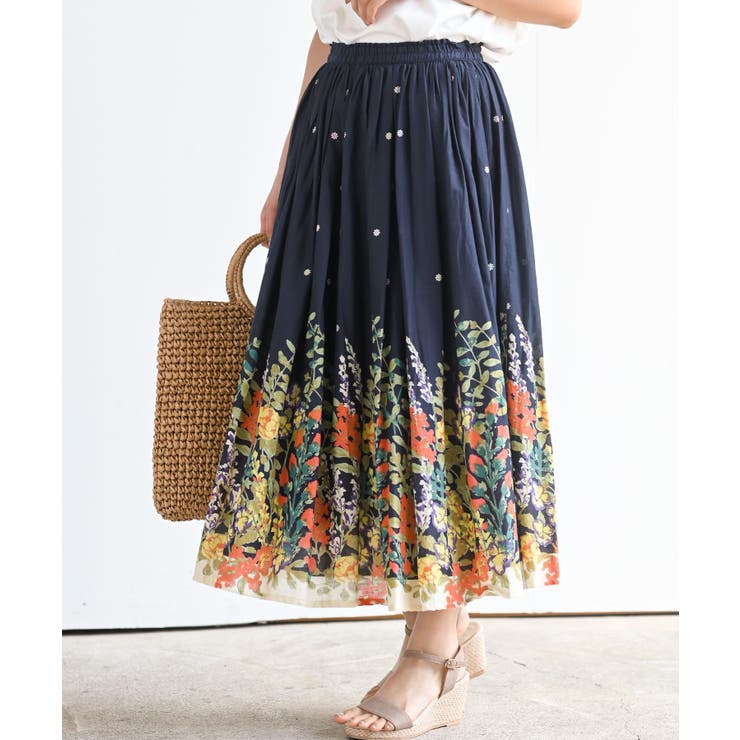 パネルプリントフレアースカート | rps | 詳細画像25 