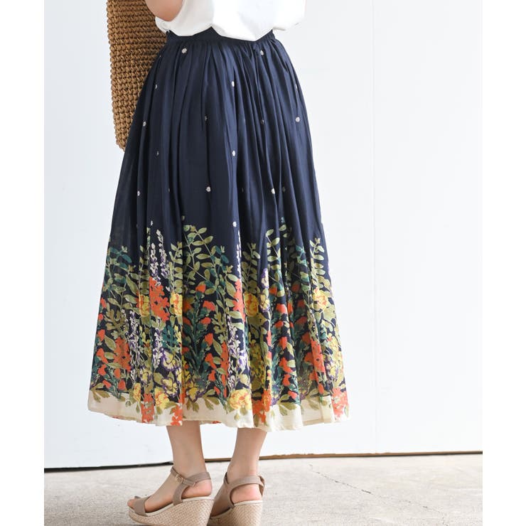 パネルプリントフレアースカート | rps | 詳細画像26 
