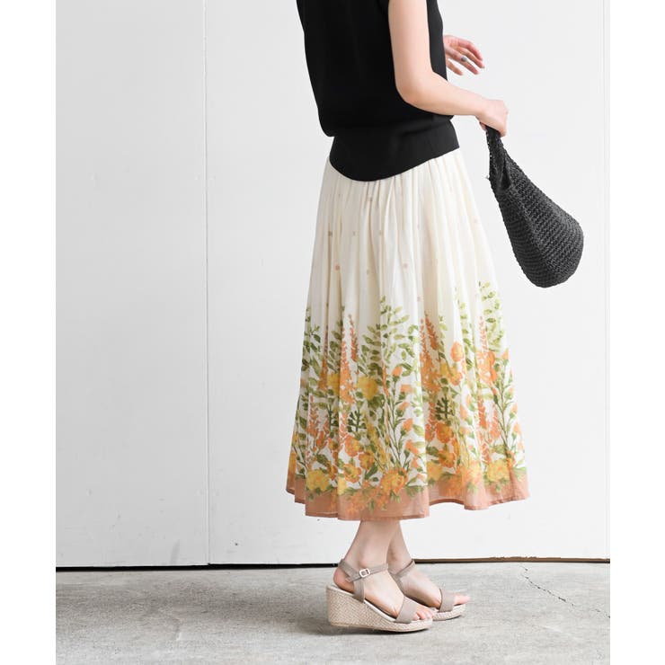 パネルプリントフレアースカート | rps | 詳細画像3 