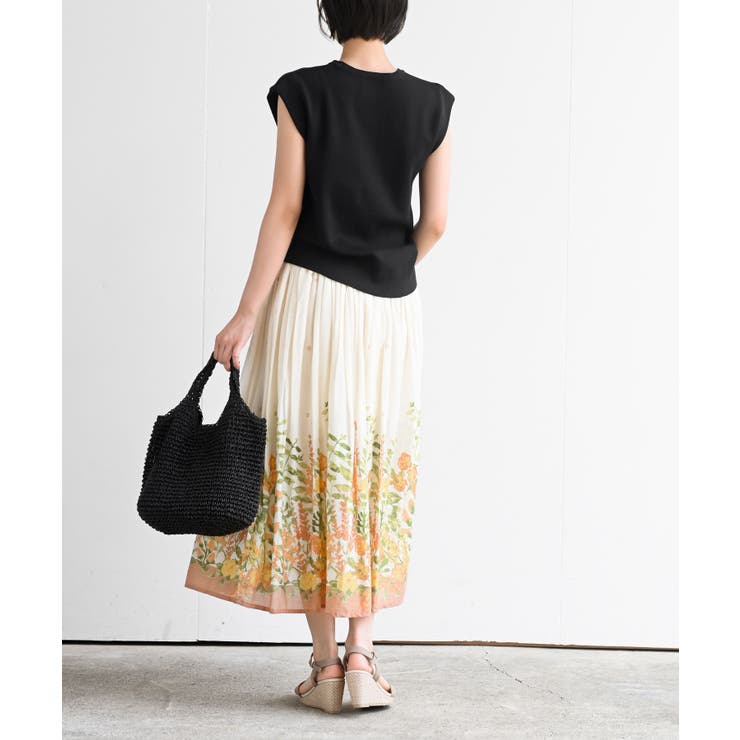 パネルプリントフレアースカート | rps | 詳細画像4 