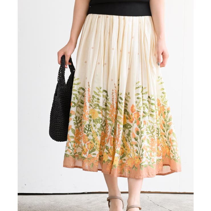 パネルプリントフレアースカート | rps | 詳細画像6 