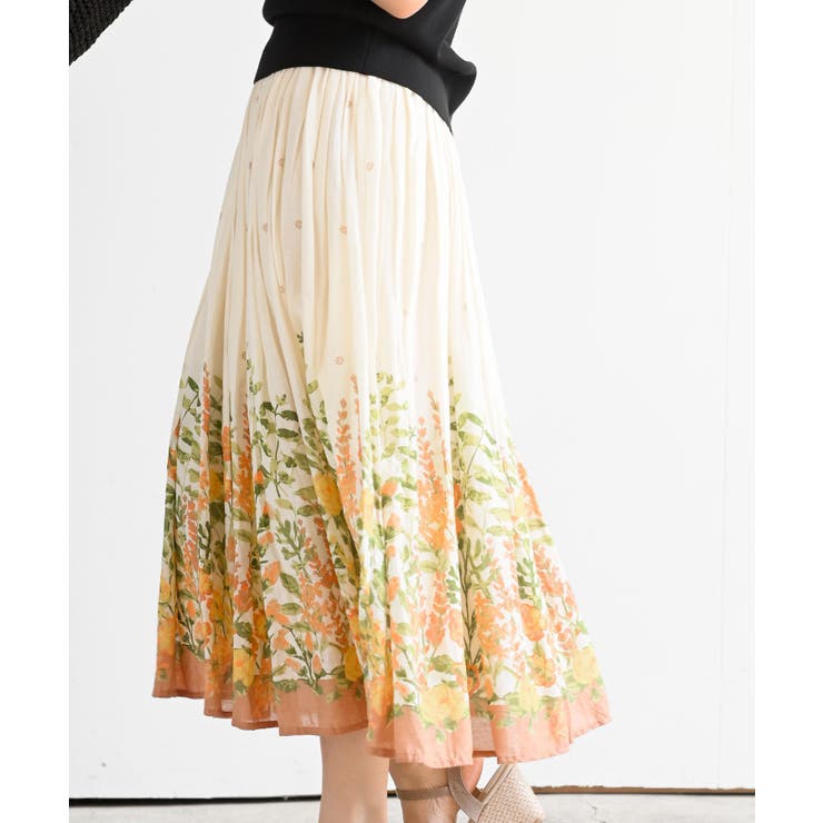 パネルプリントフレアースカート | rps | 詳細画像7 