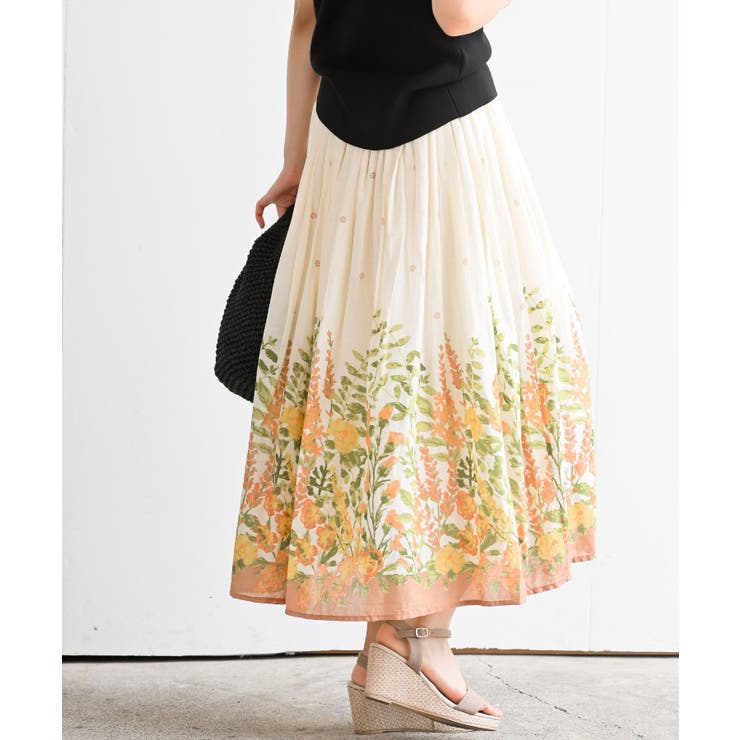 パネルプリントフレアースカート | rps | 詳細画像8 