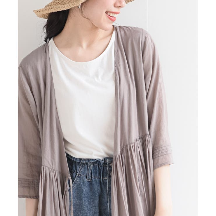 【新品タグ付】BEIGE, カシュクールワンピース ラップ リボン グレー M カシュクールラップワンピース[品番：RPSW0000229]｜rps（アール