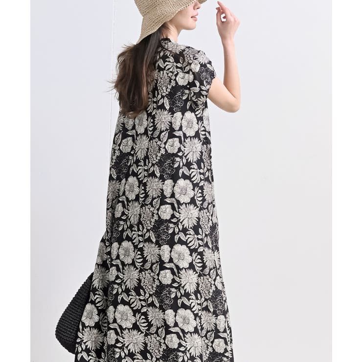 レーヨンノーカラースキッパーワンピース | rps | 詳細画像14 