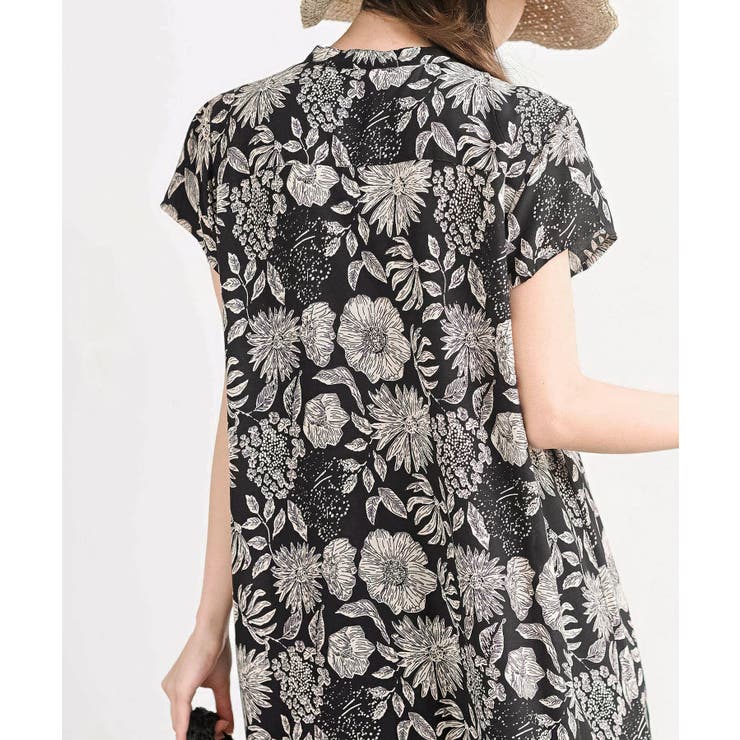 レーヨンノーカラースキッパーワンピース | rps | 詳細画像18 