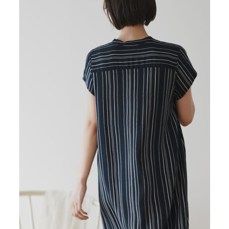 レーヨンノーカラースキッパーワンピース | rps | 詳細画像23 
