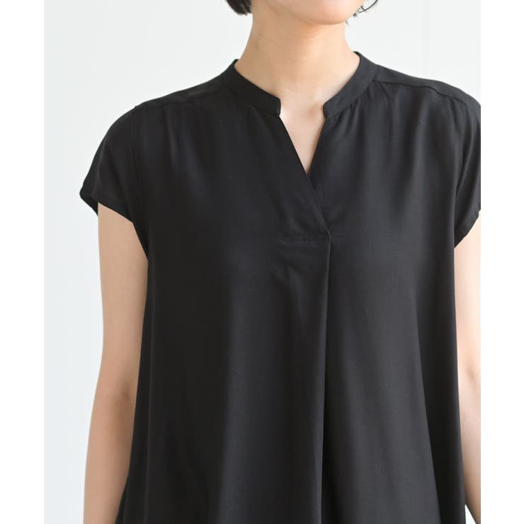 レーヨンノーカラースキッパーワンピース | rps | 詳細画像29 