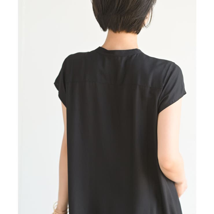 レーヨンノーカラースキッパーワンピース | rps | 詳細画像30 