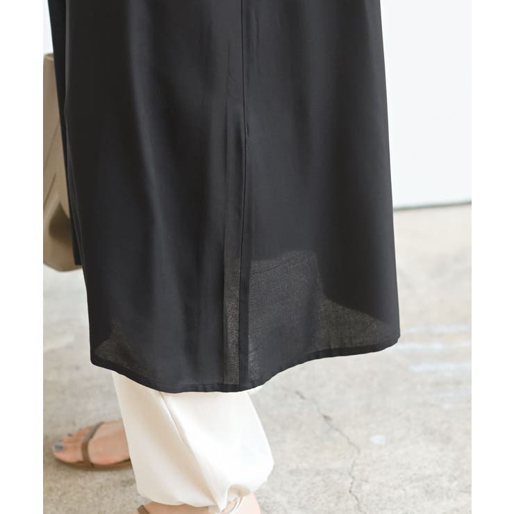 レーヨンノーカラースキッパーワンピース | rps | 詳細画像32 