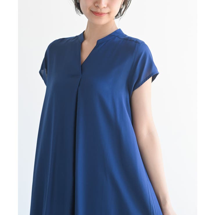 レーヨンノーカラースキッパーワンピース | rps | 詳細画像37 