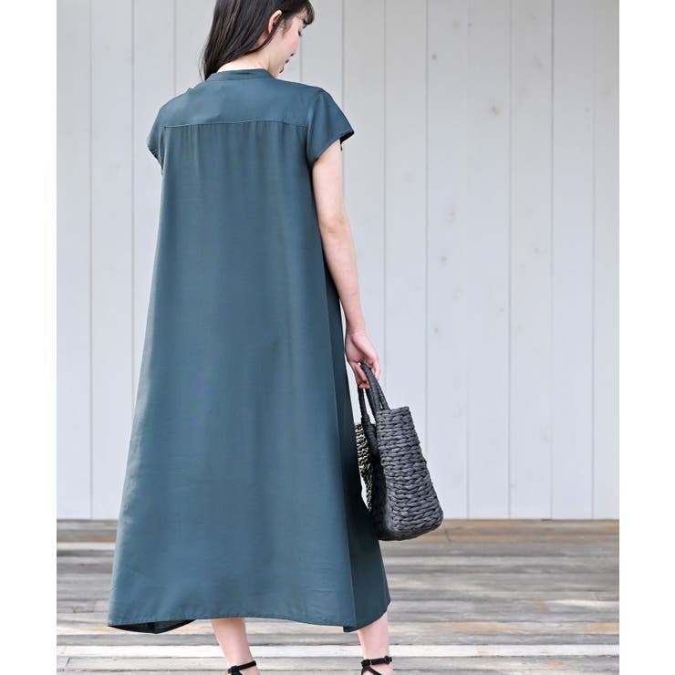 レーヨンノーカラースキッパーワンピース | rps | 詳細画像42 