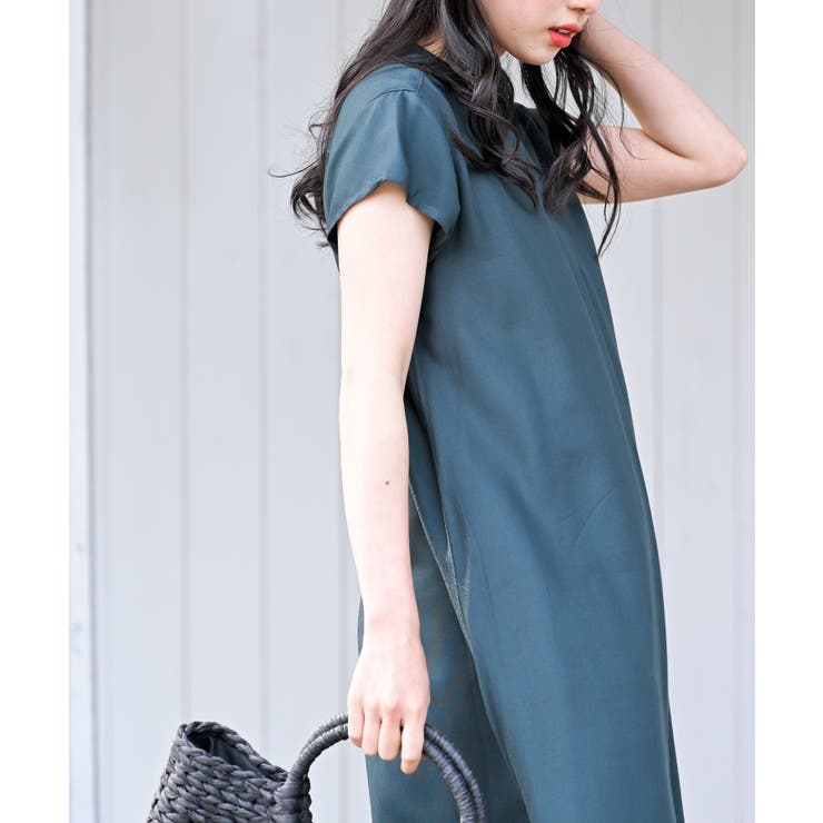 レーヨンノーカラースキッパーワンピース | rps | 詳細画像44 