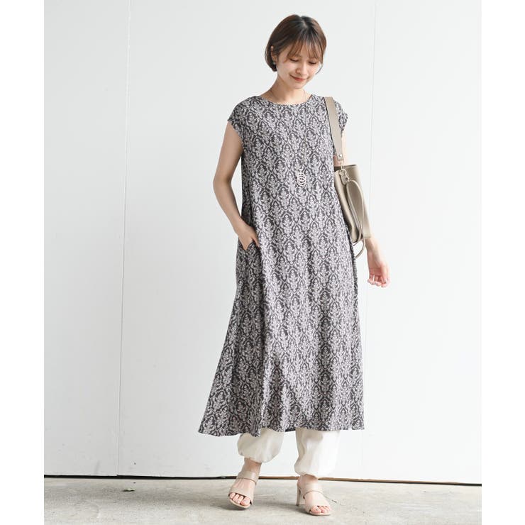 フレンチスリーブプリントワンピース | rps | 詳細画像11 
